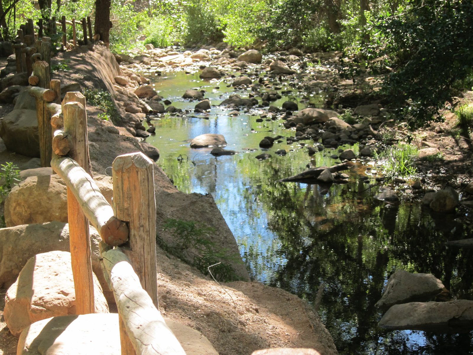 But it was nice to see running water, and nice shade.
